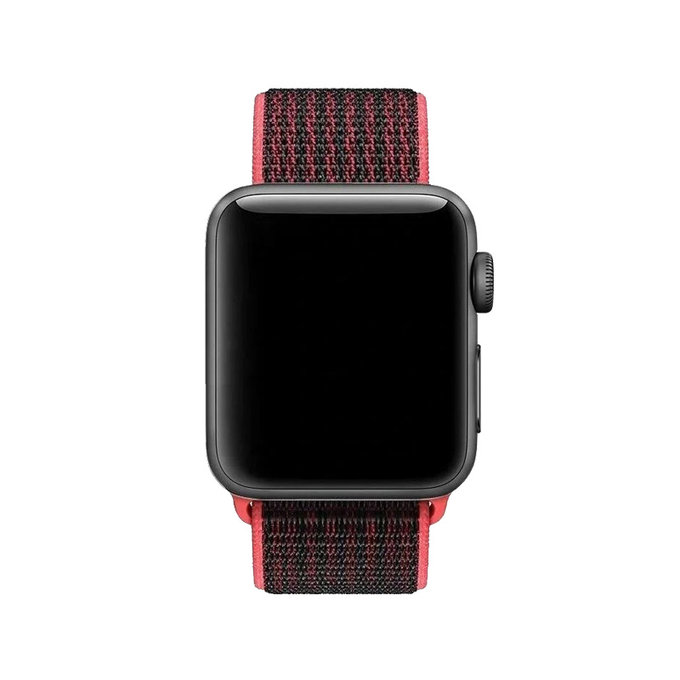 FixPremium - Nylon Strap for Apple Watch (42, 44, 45 & 49mm), red