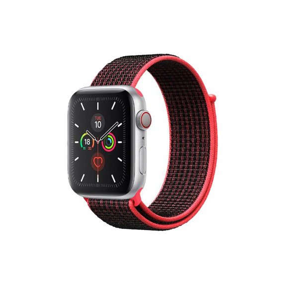 FixPremium - Nylon Strap for Apple Watch (42, 44, 45 & 49mm), red