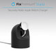 FixPremium - Silicone Stand for Apple Watch, black