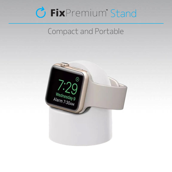 FixPremium - Silicone Stand for Apple Watch, black