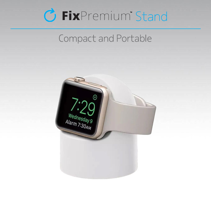 FixPremium - Silicone Stand for Apple Watch, black