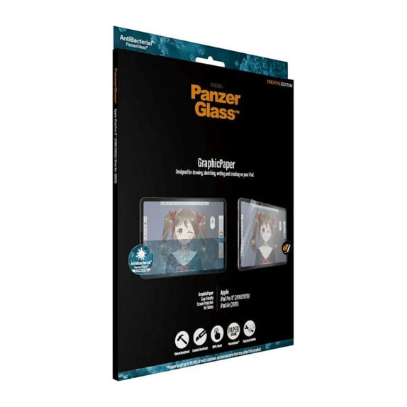 GraphicPaper Case Protective Film for iPad (7th Gen 2019), Clear, PanzerGlass