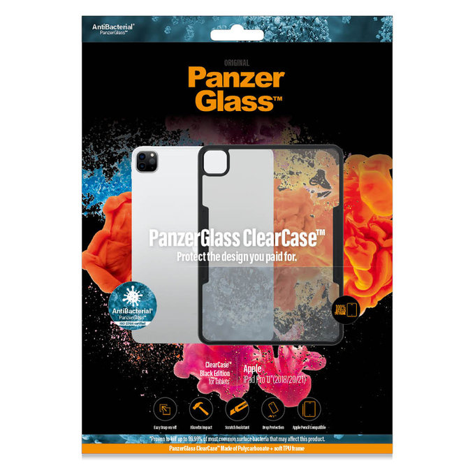 Case ClearCase AB for iPad Pro 11'' (2018/2020/2021), Black, PanzerGlass