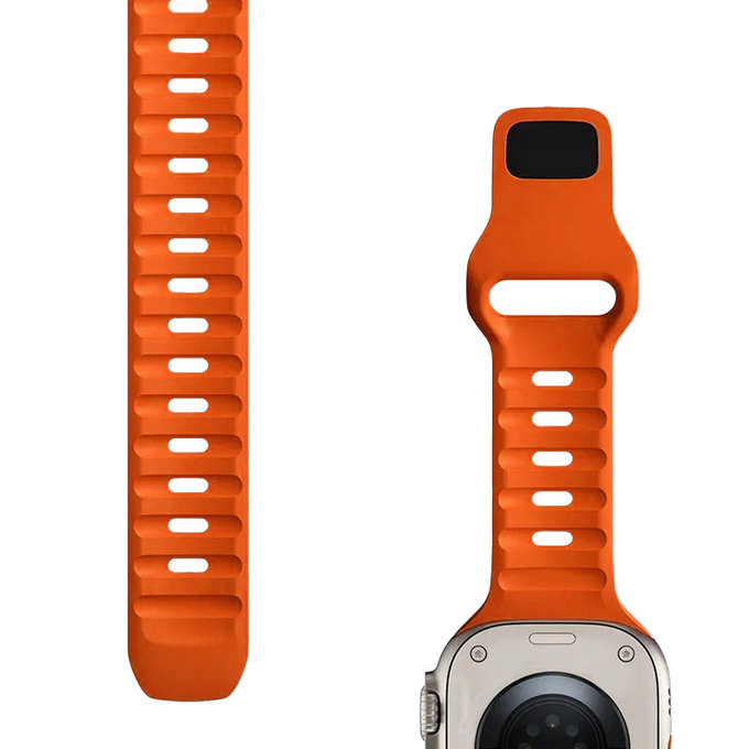 FixPremium - Strap Sport Silicone for Apple Watch (42, 44, 45 & 49mm), orange