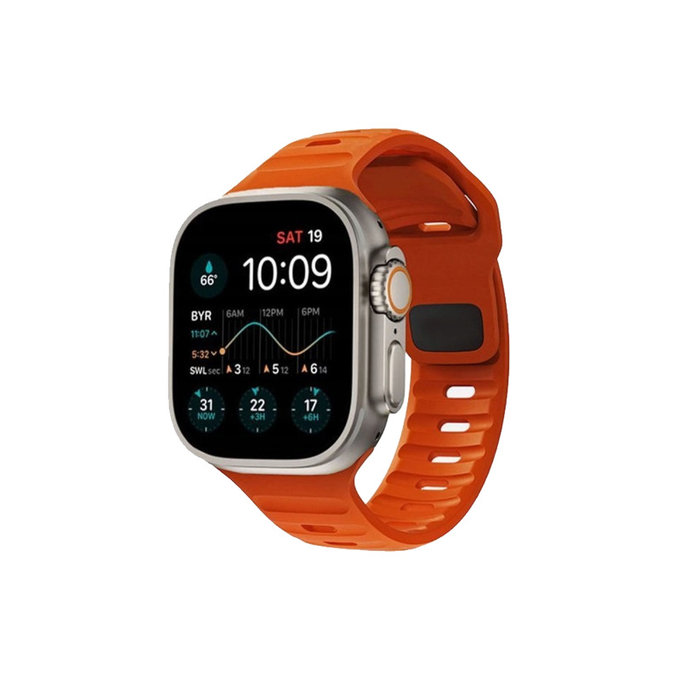 FixPremium - Strap Sport Silicone for Apple Watch (42, 44, 45 & 49mm), orange