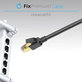 FixPremium - Ethernet Cable - RJ45 / RJ45 (1m), black