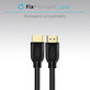 FixPremium - HDMI / HDMI Cable, HDMI 2.0 (1m), black