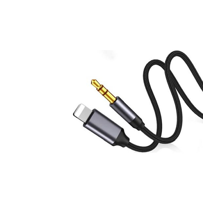 FixPremium - Lightning / Jack 3.5mm Cable (1m), black