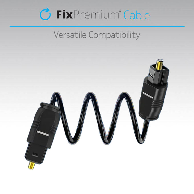 FixPremium - Audio Optical Cable (2m), black