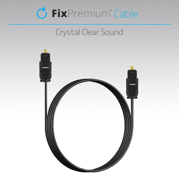 FixPremium - Audio Optical Cable (2m), black
