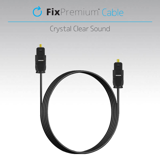 FixPremium - Audio Optical Cable (2m), black