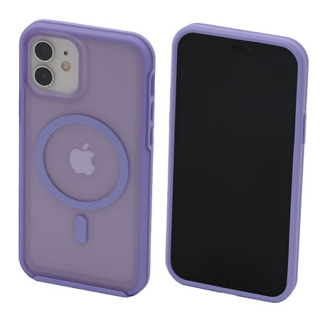 FixPremium Case Clear withMagSafe for iPhone 12 12 Pro, violet