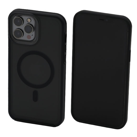 FixPremium - Case Clear with MagSafe for iPhone 13 Pro Max, frost black