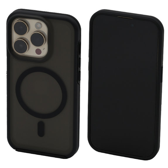 FixPremium - Case Clear with MagSafe for iPhone 14 Pro, frost black