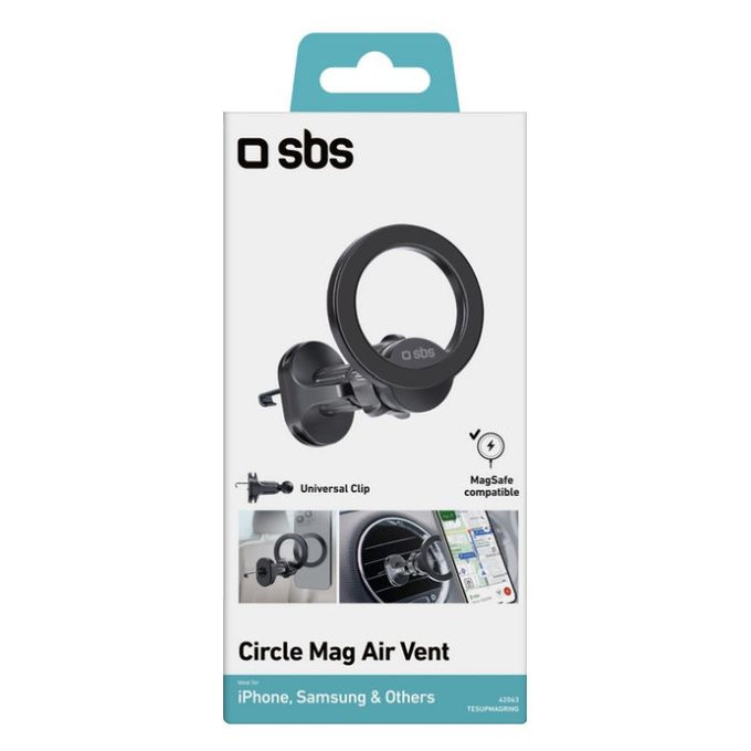 SBS - Car Holder CircleMag MagSafe, black