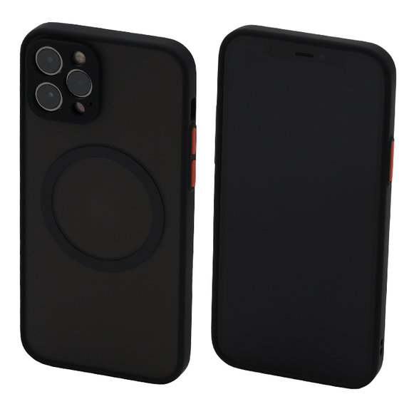 FixPremium - Case Matte with MagSafe for iPhone 12 Pro, black