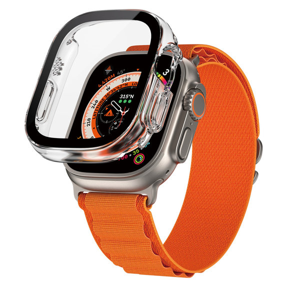 Tempered Glass Full Body D3O for Apple Watch Ultra/Ultra 2, Transparent, PanzerGlass