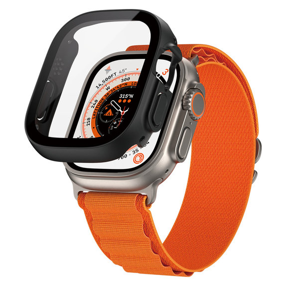 Tempered Glass Full Body D3O for Apple Watch Ultra/Ultra 2, Black, PanzerGlass