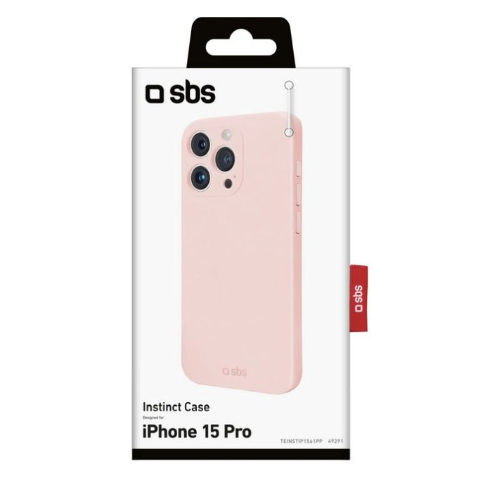 SBS - Case Instinct for iPhone 15 Pro, pink