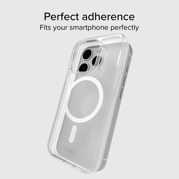 SBS - Case Light Mag with MagSafe for iPhone 15 Pro, transparent