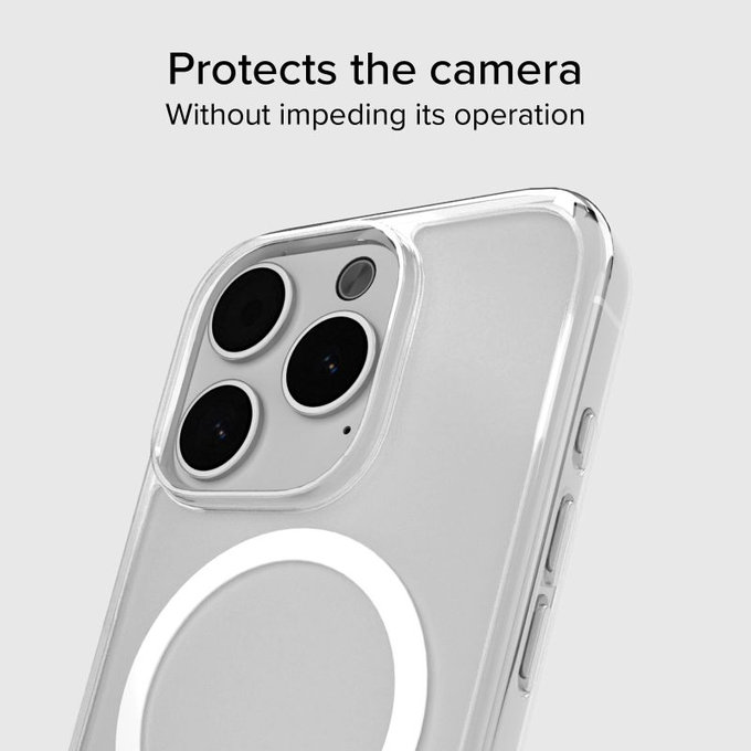 SBS - Case Light Mag with MagSafe for iPhone 15 Pro, transparent