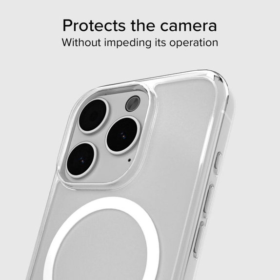 SBS - Case Light Mag with MagSafe for iPhone 15 Pro Max, transparent
