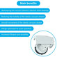 Roidmi EVE Plus - Wheel with Motor (Left) (White)
