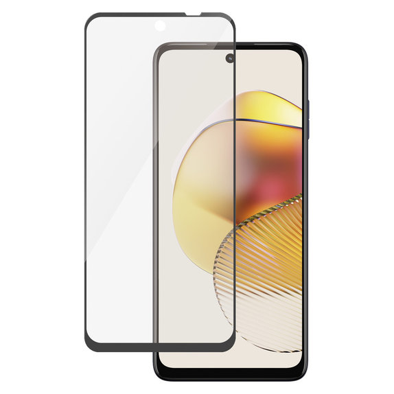 Tempered Glass UWF for Motorola Moto G73 5G, Black, PanzerGlass