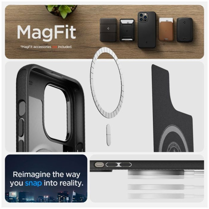 Spigen - Case Mag Armor with MagSafe for iPhone 14 Pro Max, matte black