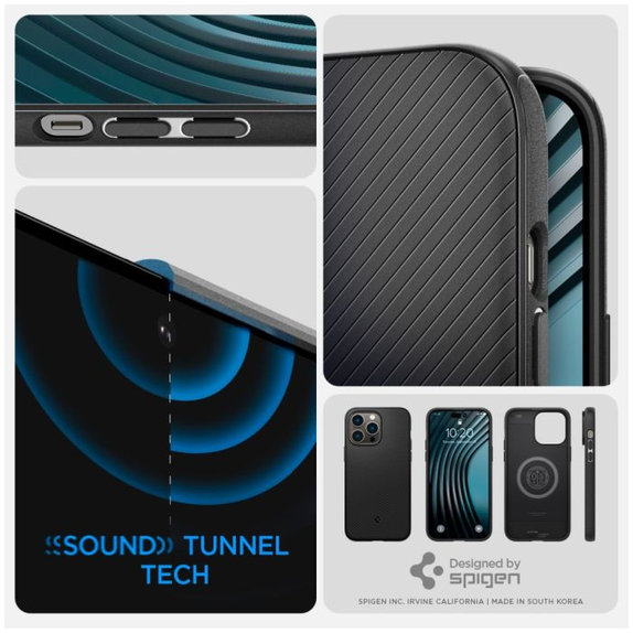 Spigen - Case Mag Armor with MagSafe for iPhone 14 Pro, matte black