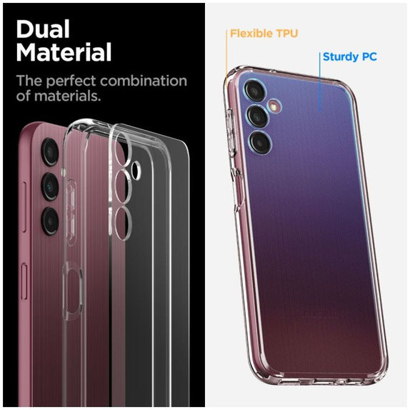 Spigen - Case Liquid Air for Samsung Galaxy A14 5G, crystal clear