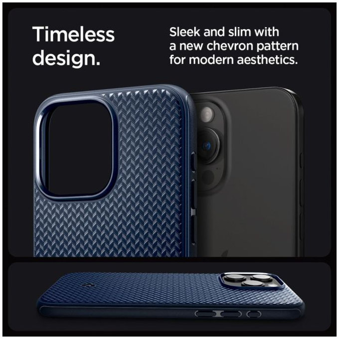 Spigen - Case Mag Armor with MagSafe for iPhone 15 Pro Max, navy blue
