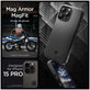 Spigen - Case Mag Armor with MagSafe for iPhone 15 Pro, matte black
