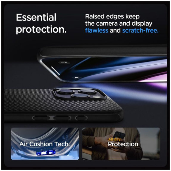 Spigen - Case Mag Armor with MagSafe for iPhone 15 Pro, matte black