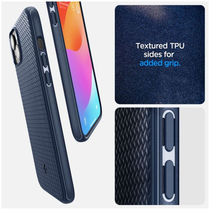 Spigen - Case Mag Armor with MagSafe for iPhone 15, navy blue