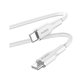 PURO - USB-C Cable / USB-C, 60W, Soft, 1,5 m, white