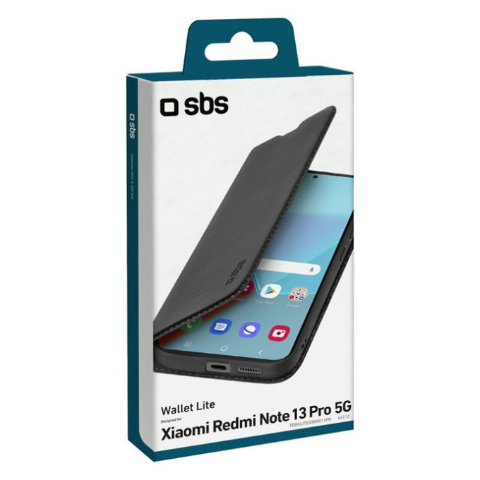 SBS - Case Book Wallet Lite for Xiaomi Redmi Note 13 Pro, black