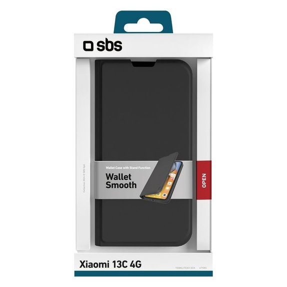 SBS - Case Book Wallet Lite for Xiaomi Redmi 13C, black