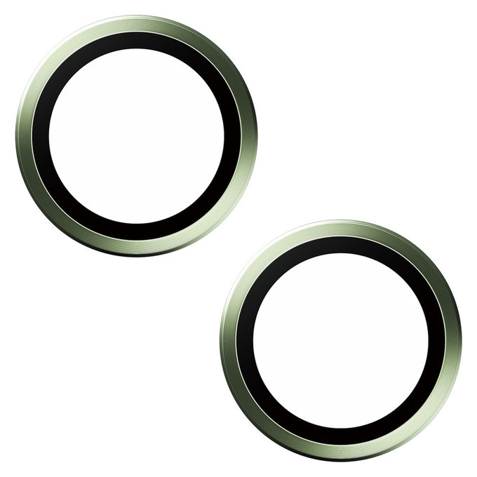Camera Lens Protector Hoops for iPhone 15/15 Plus, Green, PanzerGlass