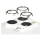 Camera Lens Protector Hoops for iPhone 15 Pro/15 Pro Max, White Metal, PanzerGlass