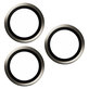 Camera Lens Protector Hoops for iPhone 15 Pro/15 Pro Max, Natural Metal, PanzerGlass