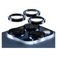 Camera Lens Protector Hoops for iPhone 15 Pro/15 Pro Max, Blue Metal, PanzerGlass