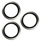 Camera Lens Protector Hoops for iPhone 15 Pro/15 Pro Max, White Titanium, PanzerGlass