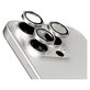 Camera Lens Protector Hoops for iPhone 15 Pro/15 Pro Max, White Titanium, PanzerGlass
