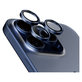 Camera Lens Protector Hoops for iPhone 15 Pro/15 Pro Max, Blue Titanium, PanzerGlass