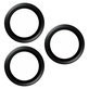 Camera Lens Protector Hoops for iPhone 15 Pro/15 Pro Max, Black Titanium, PanzerGlass
