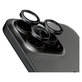 Camera Lens Protector Hoops for iPhone 15 Pro/15 Pro Max, Black Titanium, PanzerGlass
