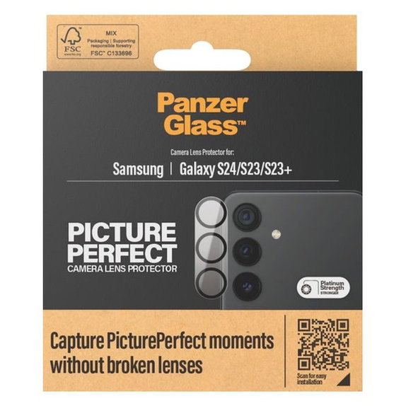 PanzerGlass - Rear Camera Lens Protector PicturePerfect for Samsung Galaxy S23, 23+ & 24, black