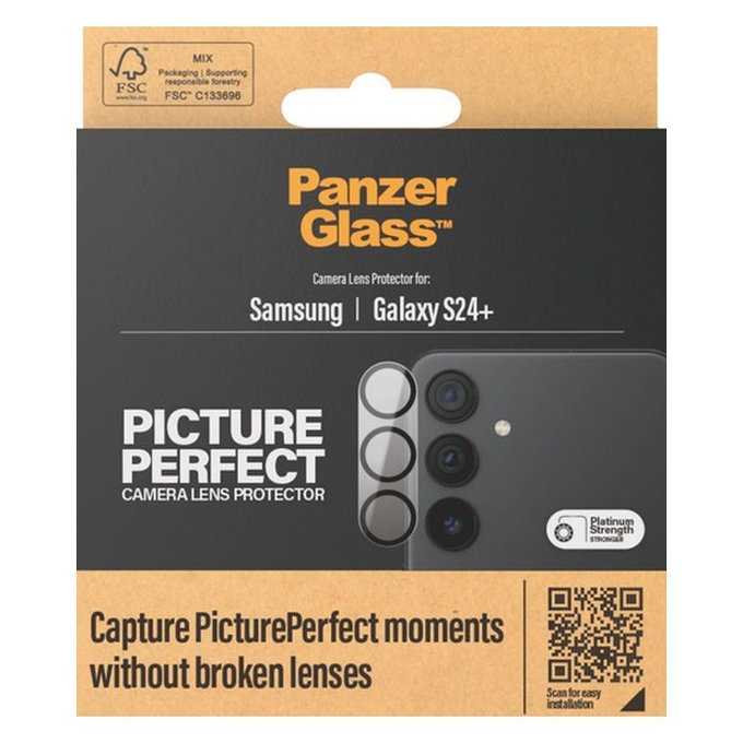 PanzerGlass - Rear Camera Lens Protector PicturePerfect for Samsung Galaxy S24+, black