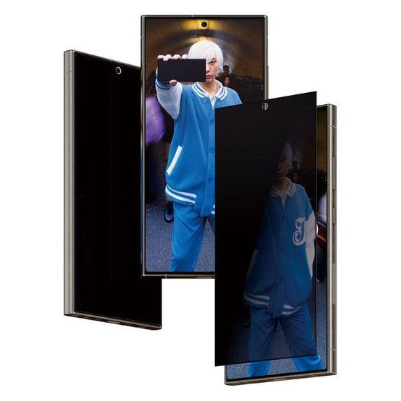 PanzerGlass - Tempered Glass Re:Fresh UWF Privacy with aplicator for Samsung Galaxy S24 Ultra, black